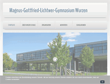 Tablet Screenshot of gymnasium-wurzen.de